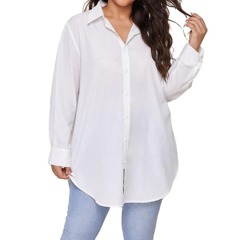 walmart womens white blouses