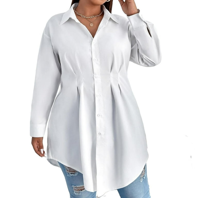 walmart womens white blouses