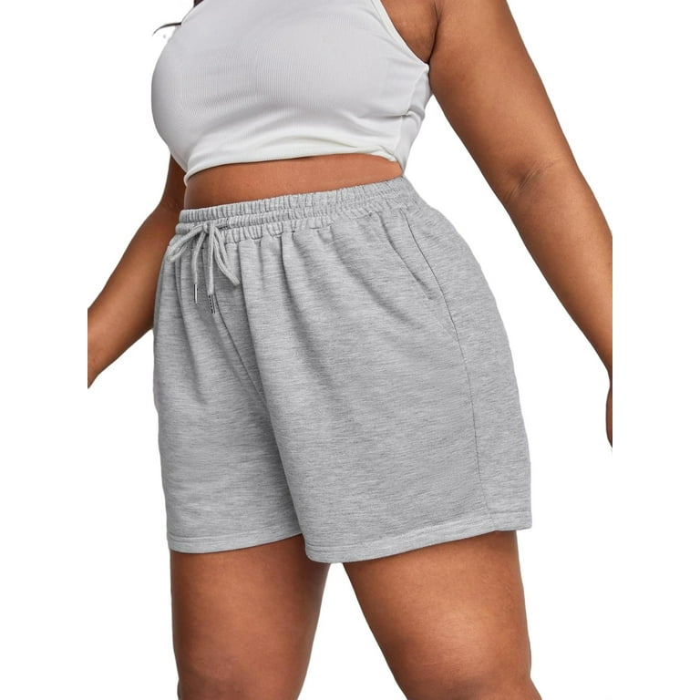 Walmart women's plus on sale shorts