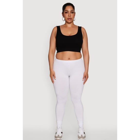 Womens Plus Size Ambiance Basic Leggings