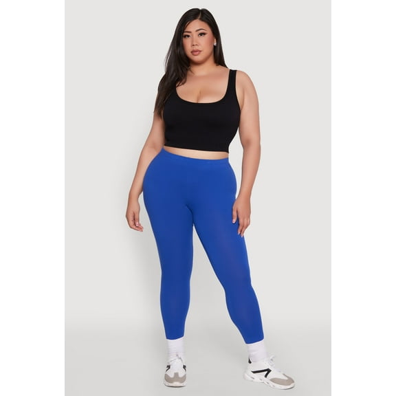 Womens Plus Size Ambiance Basic Leggings