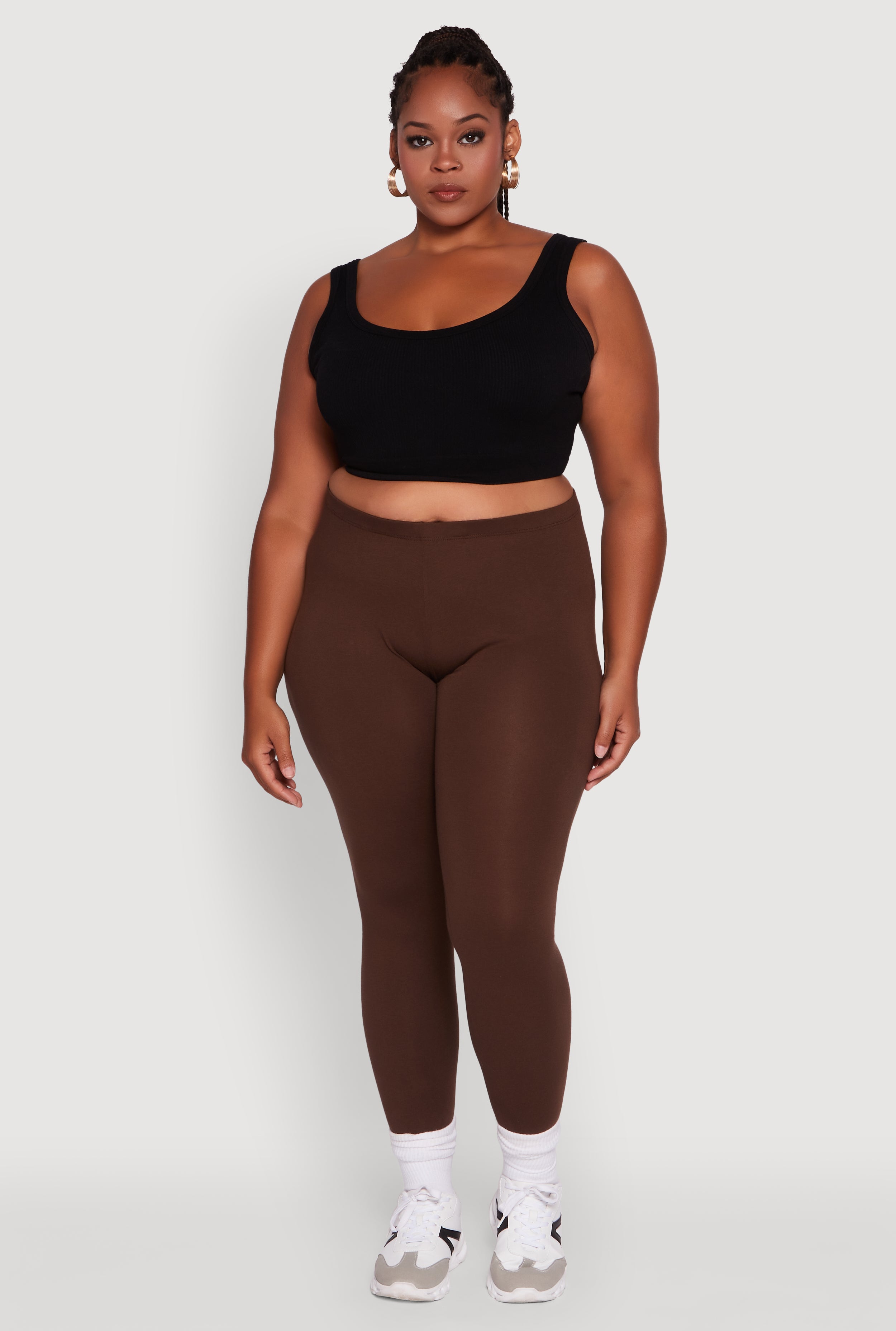 Womens Plus Size Ambiance Basic Leggings - Walmart.com