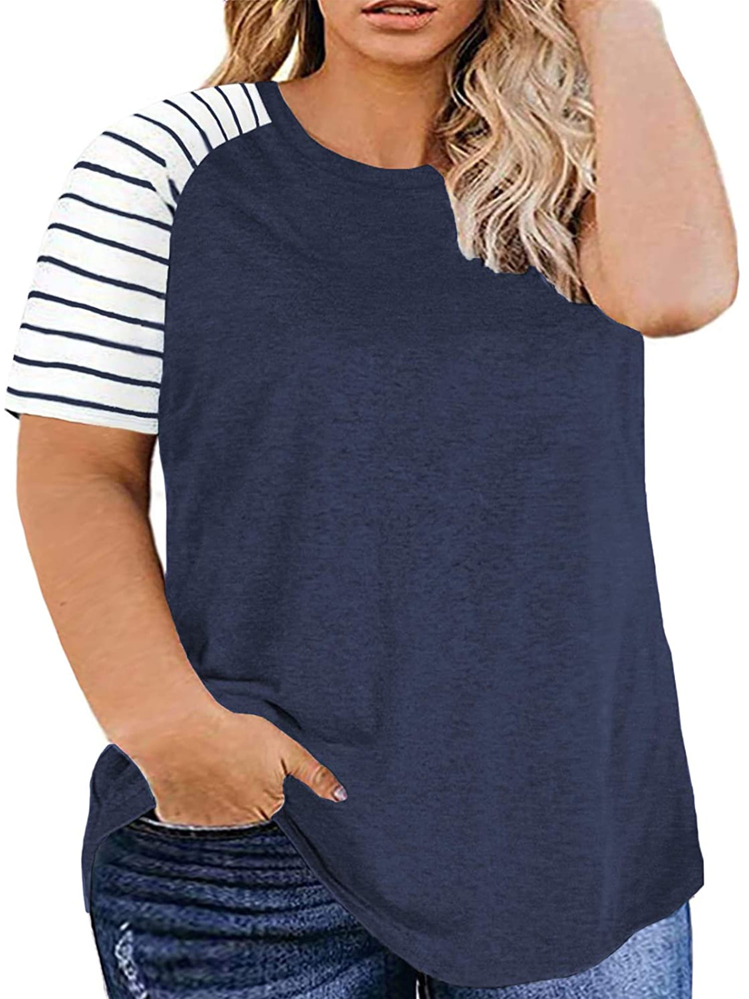 Plus size raglan shirts sales