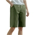 thumbnail image 1 of Womens Plus Size Bermuda Shorts Knee Length Fashion Loose Lounge Athletic Running Long Gym with Pockets, 1 of 6
