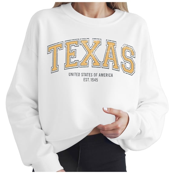 Womens Plus Size Blouses Fall Loose Crew Neck Long Sleeve Kimono Off the Shoulder with Pocket Graphiprint Leisure Cotton Pullover Sweatshirt(White,XXL)