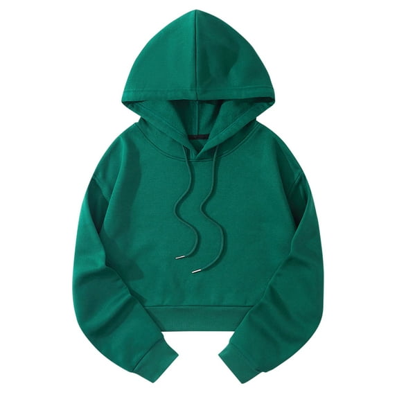 Womens Plus Size Blouses Fall Womens Tank Tops Clearance Fashion Casual Short Hooded Drawstring Sports Sweatshirts