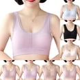 thumbnail image 1 of Womens Plus Size Bra, Push Up Lace Trim High Elastic Thin Sports Bra Without Underwire Purples 3XL, 1 of 9