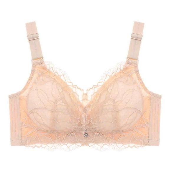 Womens Plus Size Bras Convertible Bra Feature V-Neck Nursing Bra Style W-1588 Khaki M