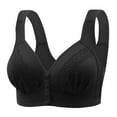 thumbnail image 1 of Womens Plus Size Bras Full Coverage Front Closure Wirefree Comfort Underwear Bra Ladies Compression Wireless Push up Bralettes, 1 of 4