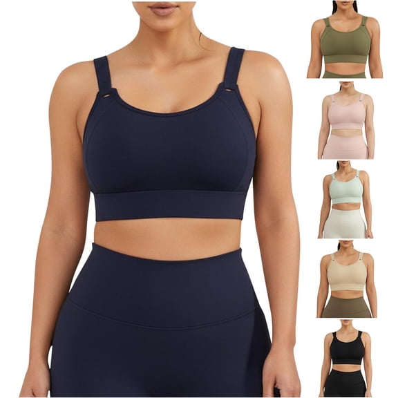 Womens Plus Size Bras Sport Bra for Women No Underwire Push Up Full Coverage Workout Running Bralettes S-5XL