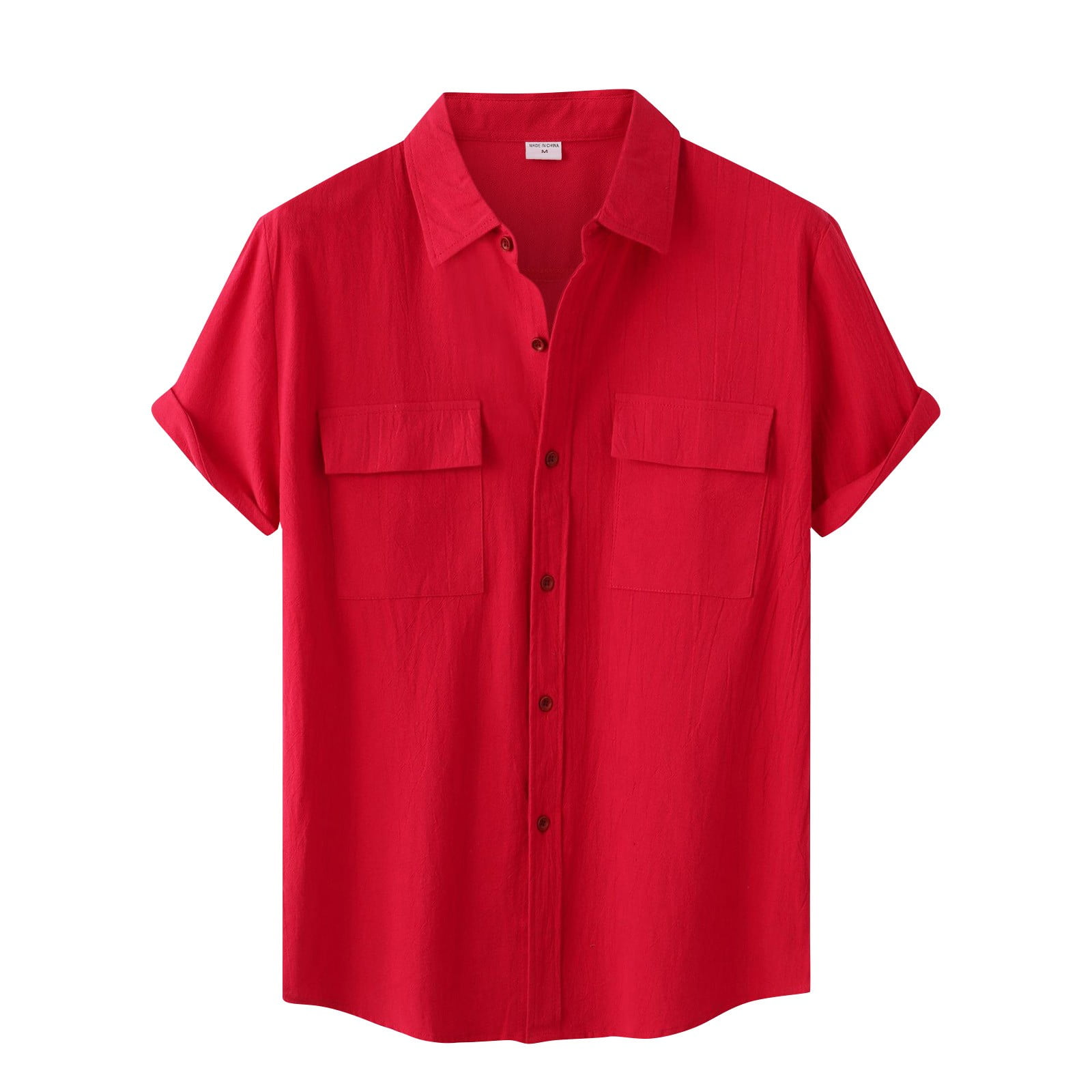 Full Size Button Down Collared Neck Long Sleeve Shirt Plus Size