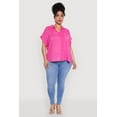 thumbnail image 1 of Womens Plus Size Button Front Shirt, 1 of 5