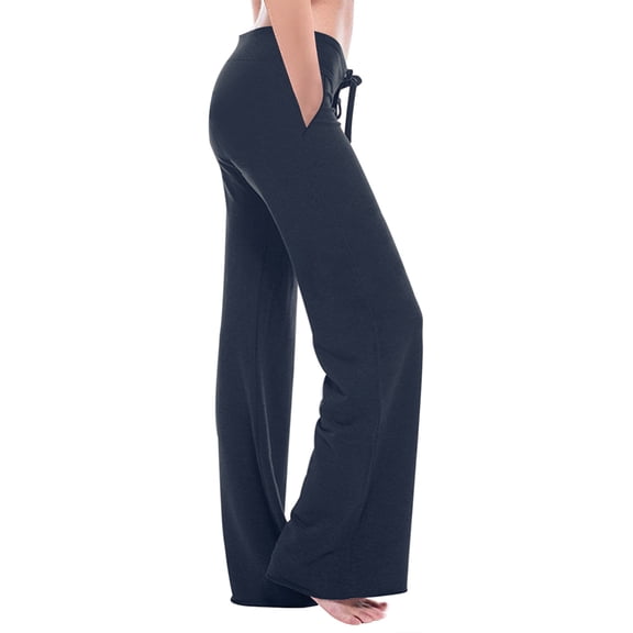 Womens Plus Size Cargo Pants Soft Bootcut Yoga Pants Relaxed Fit High Waisted Wide Leg Pants with Pockets Gym Athletic Workout Pants