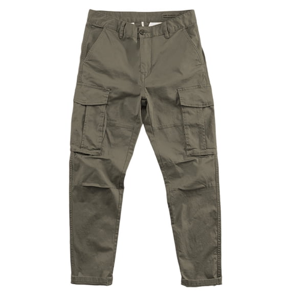 Womens Plus Size Cargo Pants Straight Leg Regular Fit High Waisted Casual Cropped Pant with Mulit Pockets (3XL, Army Green)