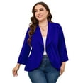 thumbnail image 1 of Womens Plus Size Casual Long Sleeve Blazer Open Front Cardigan Work Office Jacket Suit Blazer, 1 of 5