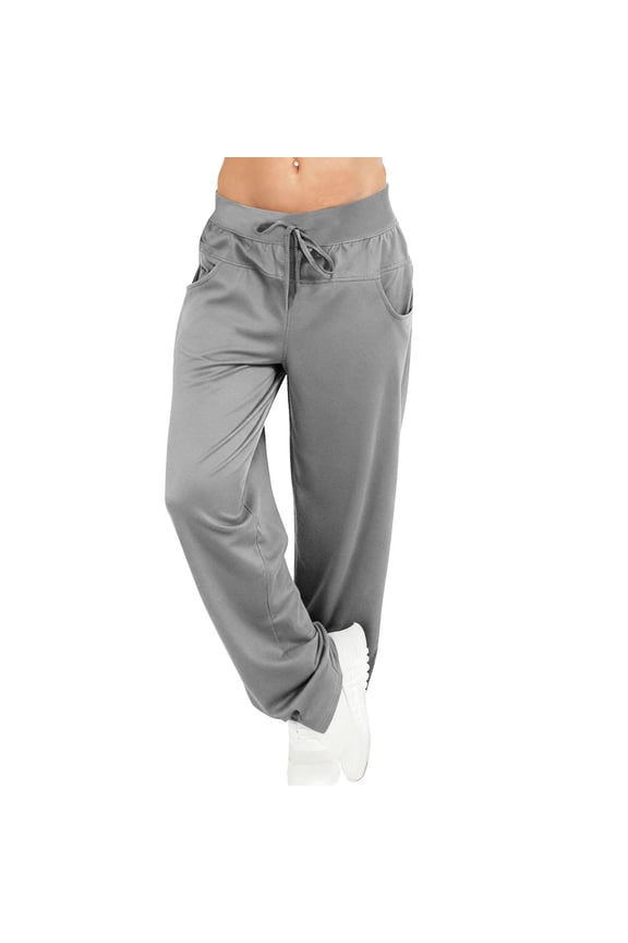 Womens Plus Size Casual Pants Lounge Pants with Elastic Waist Heather Gray Soft Stretch Relaxed Fit Tapered Leg Big Size 3X 4X 5X,Size 3XL