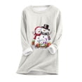 thumbnail image 1 of Womens Plus Size Christmas Sherpa Lined Pullover,Sherpa Lined Fleece Pullover for Women Christmas Printed Winter Warm Fuzzy Sweatshirt Crewneck Sweatshirts Loungewear Tunic Tops, 1 of 2