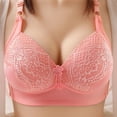 thumbnail image 1 of Womens Plus Size $5,Woman Solid Color Comfortable Hollow Out Perspective Bra Underwear No Rims, 1 of 6