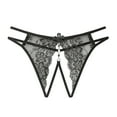 thumbnail image 1 of Womens Plus Size $5,Women Fashion Sexy Butterfly Shape Low Lace Open Panties Sexy Underpant, 1 of 6