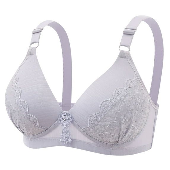 Womens Plus Size $5,Women Thin Plus Size Breathable Gathered Underwear Women Non-Steel Bra Daily Bra