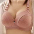 thumbnail image 1 of Womens Plus Size $5,Women Thin Plus Size Breathable Gathered Underwear Women Non-Steel Bra Daily Bra, 1 of 6