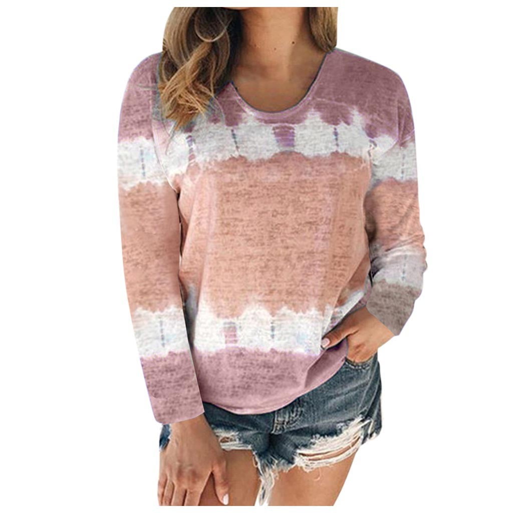 Bolder Women's Tie-Dye Cotton T-Shirt - Bohemian Pattern, Loose Fit, 80% Cotton 20% Polyester