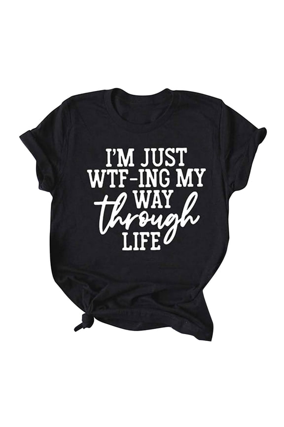 Womens Plus Size Women's Fashion Printed Plus Size O-Neck T-Shirts Short Sleeve Graphic Tee Tops