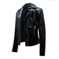 thumbnail image 1 of BVnarty Jacket for Women Comfy Lounge Casual Lapel Shacket Jacket Fall Fashion Solid Color Office Buttons Jacket Coat Outerwear Long Sleeve Black M, 1 of 9