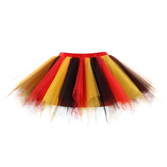 Womens Plus Size,Women Mesh Tulle Skirt Princess Elastic Skirt Adult Short Dancing Skirt