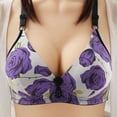 thumbnail image 1 of Womens Plus Size Thin Plus Size Breathable Gathered Underwear Women Non-Steel Bra Daily Bra, 1 of 6