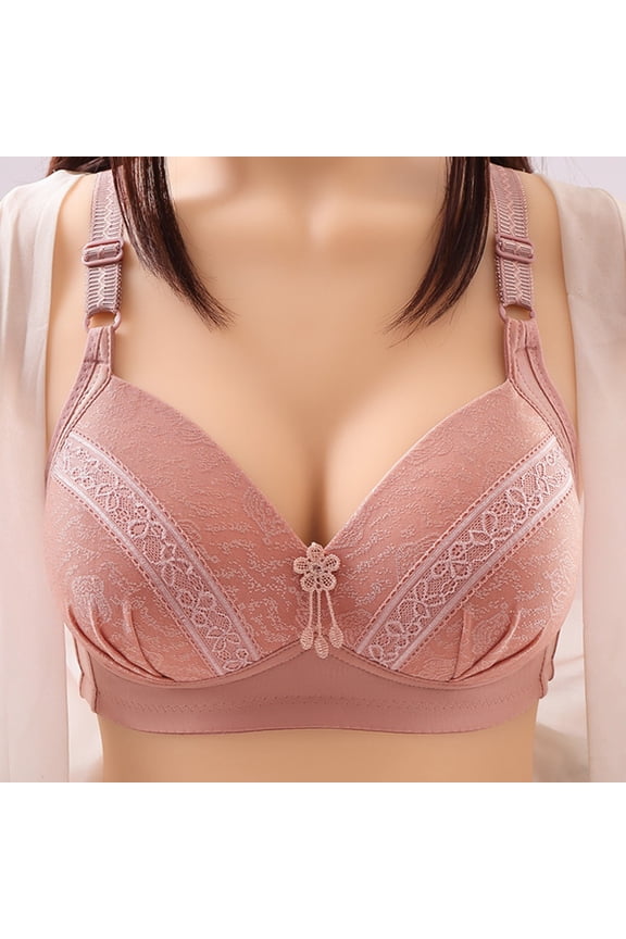 Womens Plus Size Comfort Lightly Lined Seamless Wireless Triangle Bralette Bra Pack of Sports Bras for Women Back Less Bra Women's Sports Bras High Support 36c Bras Women Bras Push up Women Sports