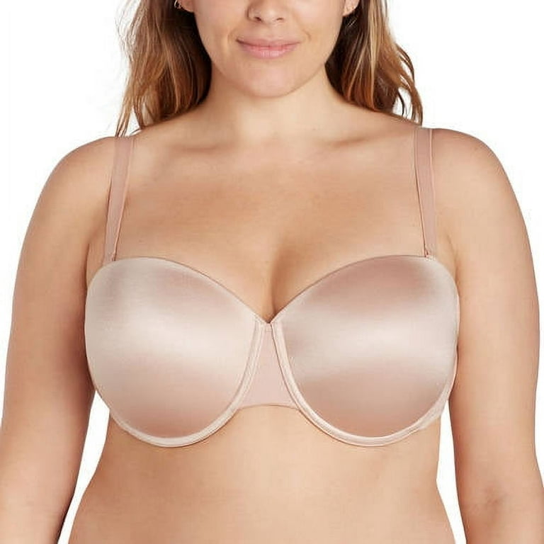 Women's Strapless Bra Plus Size Underwire Convertible Non Padded Bralette  44C 