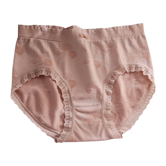 Womens Plus Size Cotton Lace Panties - High Cut Hipster Briefs - Breathable, No Ride-Up - Spandex Waistband