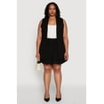 thumbnail image 1 of Womens Plus Size Crepe Knit Bubble Skirt, 1 of 4