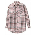 thumbnail image 1 of Womens Plus Size Flannel Plaid Shirts Long Sleeve Casual Collared Button Down Shirt Loose Blouse Top Basic Fashion Fall Clothes Outfits Winter Clothing, 1 of 6