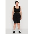 thumbnail image 1 of Womens Plus Size High Waist Cycling Shorts, 1 of 5