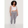 thumbnail image 1 of Womens Plus Size High Waisted Ribbed Knit Fleece Lined Leggings, 1 of 5
