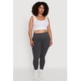 thumbnail image 1 of Womens Plus Size High Waisted Ribbed Knit Fleece Lined Leggings, 1 of 5