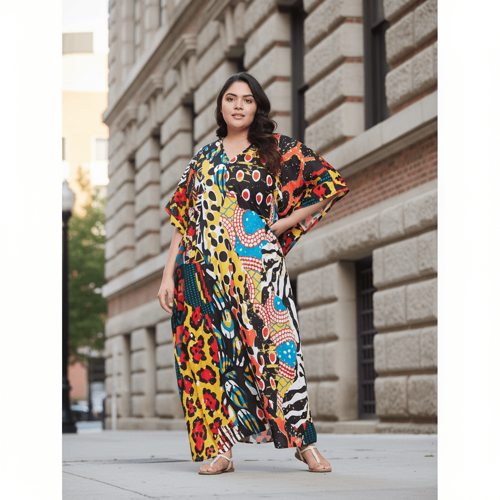 Oussum Women's Plus Size Kaftan Dresses Boho Long Maxi Dress Ladies Casual Hippie Kimono Sleeve Loose Caftan Online, Size: XL, Orange Oussum Women's Plus Size Kaftan Dresses Boho Long Maxi Dress Ladies Casual Hippie Kimono Sleeve Loose Caftan Online, Size: XL, Orange