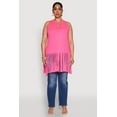 thumbnail image 1 of Womens Plus Size Laser Cut Fringe Hem Tank Top, 1 of 5