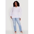 thumbnail image 1 of Women's Plus Size Long Sleeve V Neck Tee, 1 of 5