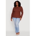 thumbnail image 1 of Women's Plus Size Long Sleeve V Neck Tee, 1 of 5