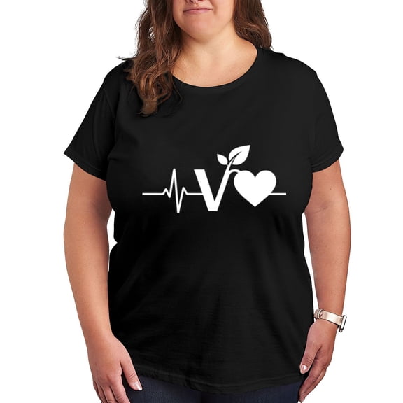 Womens Plus Size Love Graphic Tees T-Shirts Trendy Tshirt Casual Short Sleeve Oversized Tops