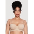 thumbnail image 1 of Womens Plus Size Padded Push-Up Balconette Bra | Convertible to Strapless, 1 of 7