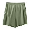 thumbnail image 1 of Womens Plus Size Pajama Shorts Comfy Sleep Shorts Elastic Waist Lounge Short Pants with Pockets, 1 of 7