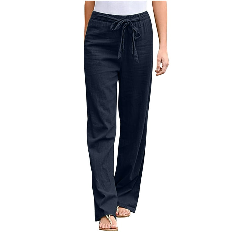 Ladies Hipster Pants - Susan Color Navy Fitted Sizes 28