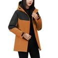 thumbnail image 1 of Womens Plus Size Rain Coats, Women's Waterproof Raincoat Lightweight Rain Jacket Trench Coat Hooded Windbreaker with Pockets for Outdoor M-5XL, 1 of 8