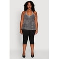 thumbnail image 1 of Womens Plus Size Ribbed Knit Acid Wash Halter Top, 1 of 5