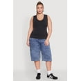 thumbnail image 1 of Womens Plus Size Seamless Mineral Wash V Neck Tank Top, 1 of 4