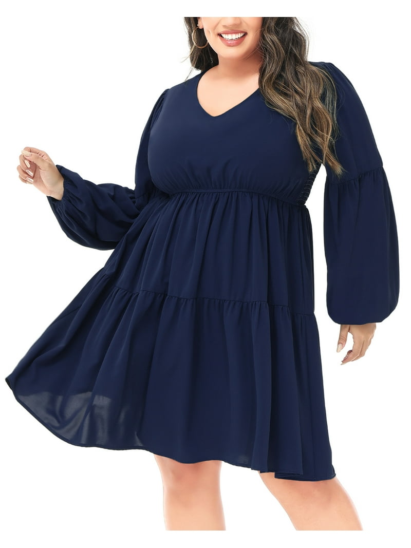 sachin and babi light blue dress Marina Crystal Teardrop Tiered Chiffon Sheath Cocktail Dress In Navy